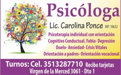 Psicóloga Carolina Ponce