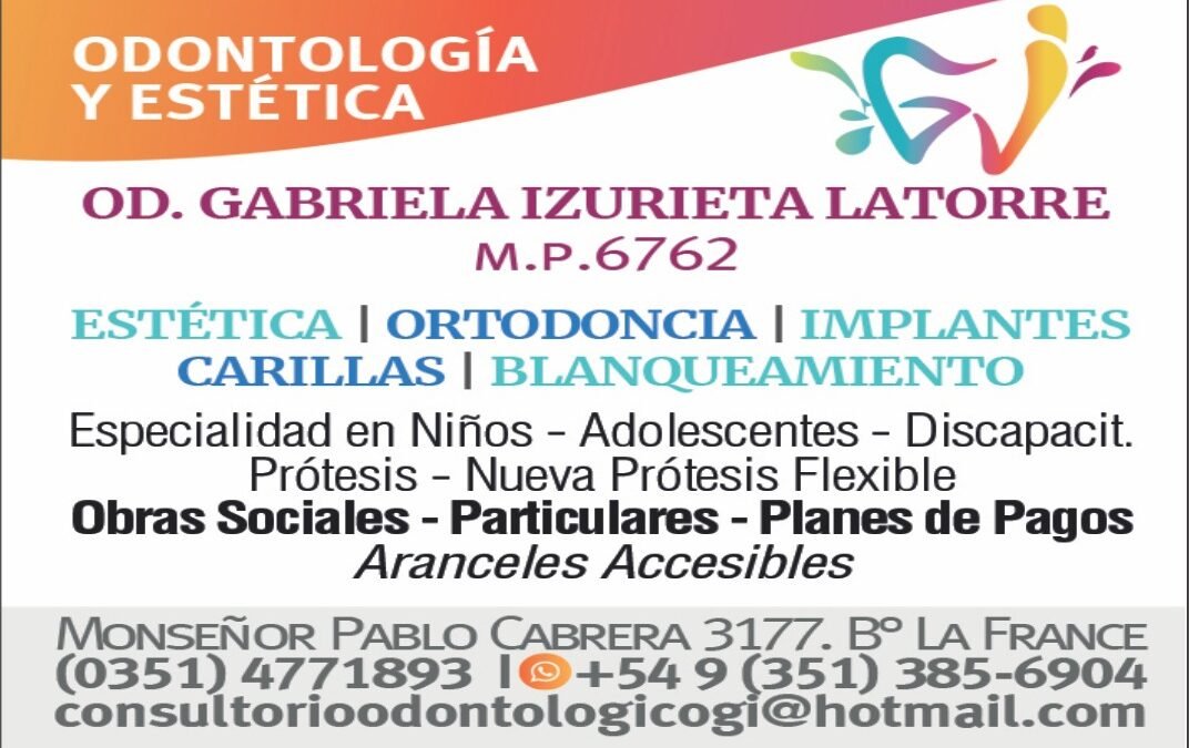 Consultorio Odontólogico Gabriela Izurieta