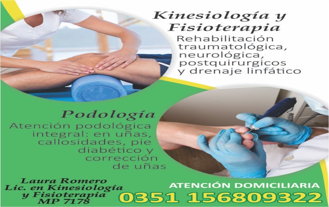 Kinesiología, Fisioterapia y Podología