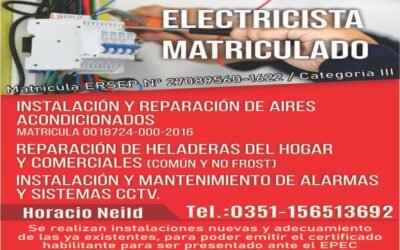 Electricista matriculado Horacio
