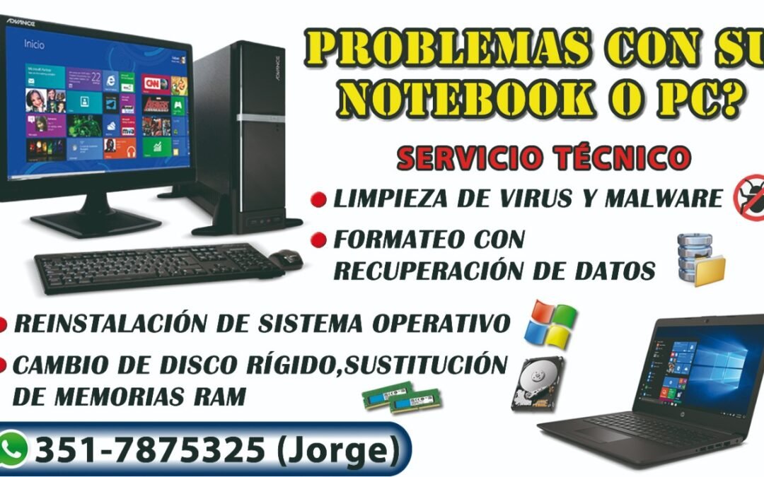 Servicio Técnico de Notebooks y PCs