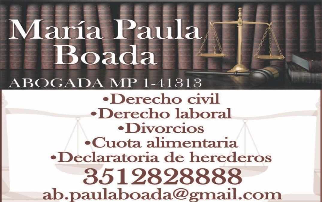 Abogada María Paula Boada